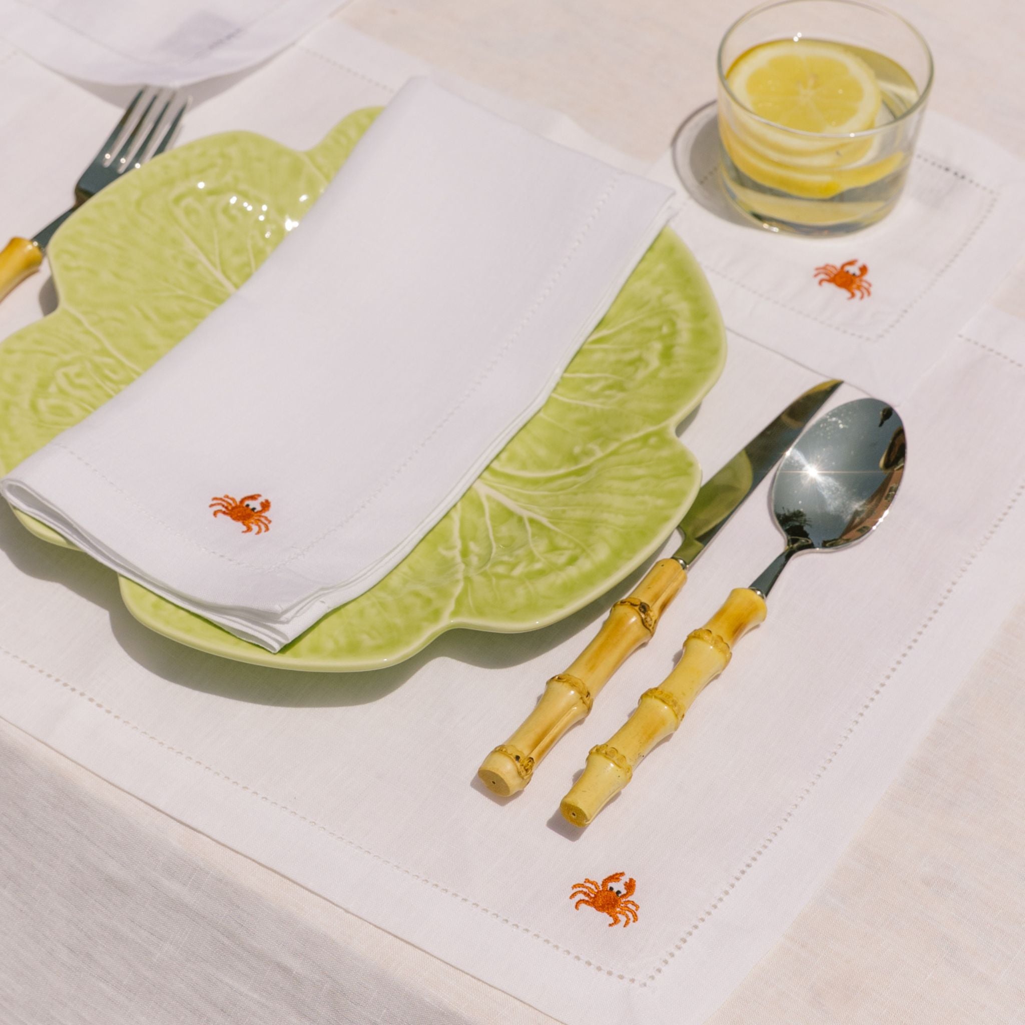 Mafra linen Napkins with summer embroidery - Torres Novas