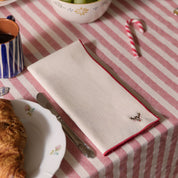 Ecru Nazaré napkins with christmas embroidery - Torres Novas