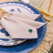Ecru Nazaré napkins with summer embroidery