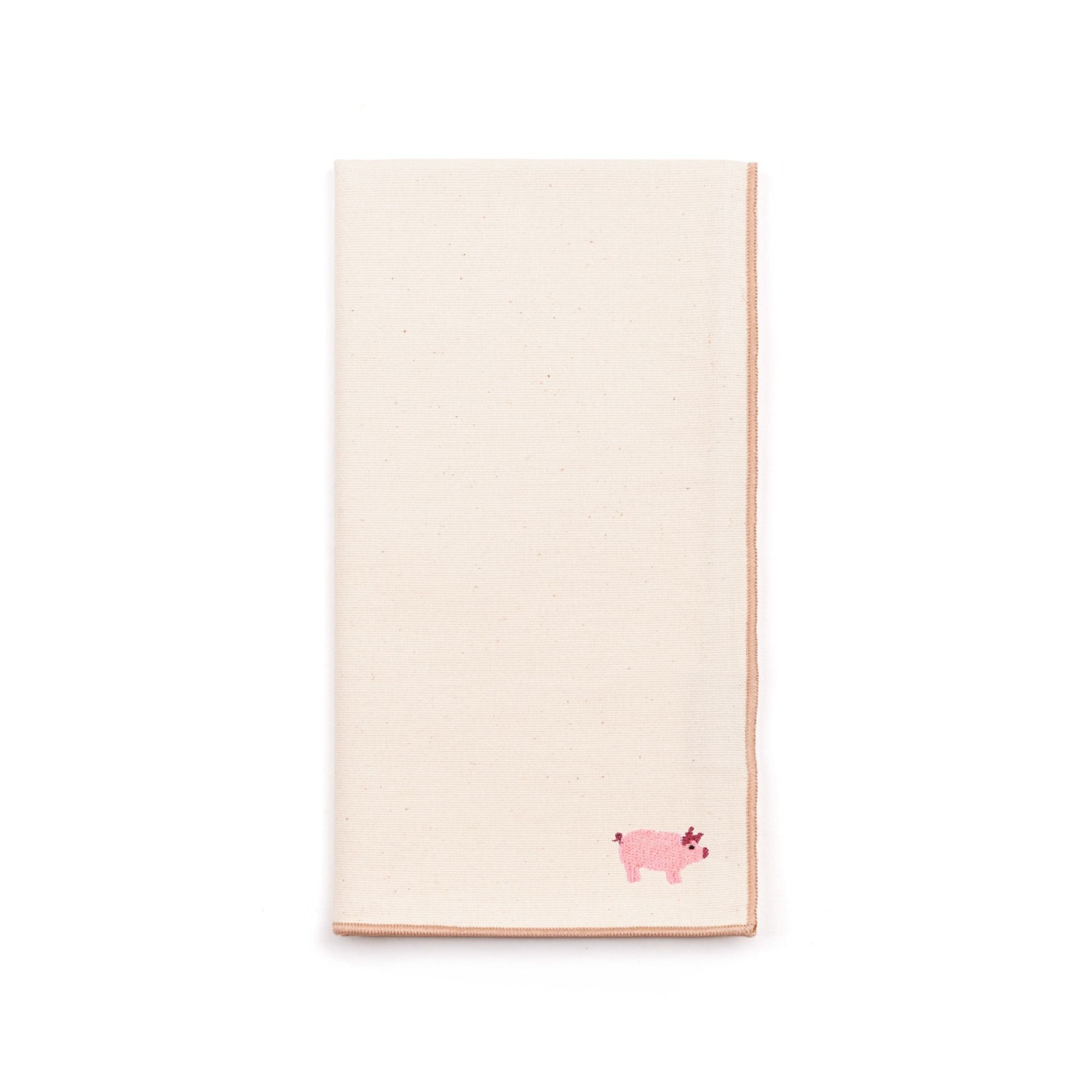 Ecru Nazaré napkins with farm embroidery - Torres Novas