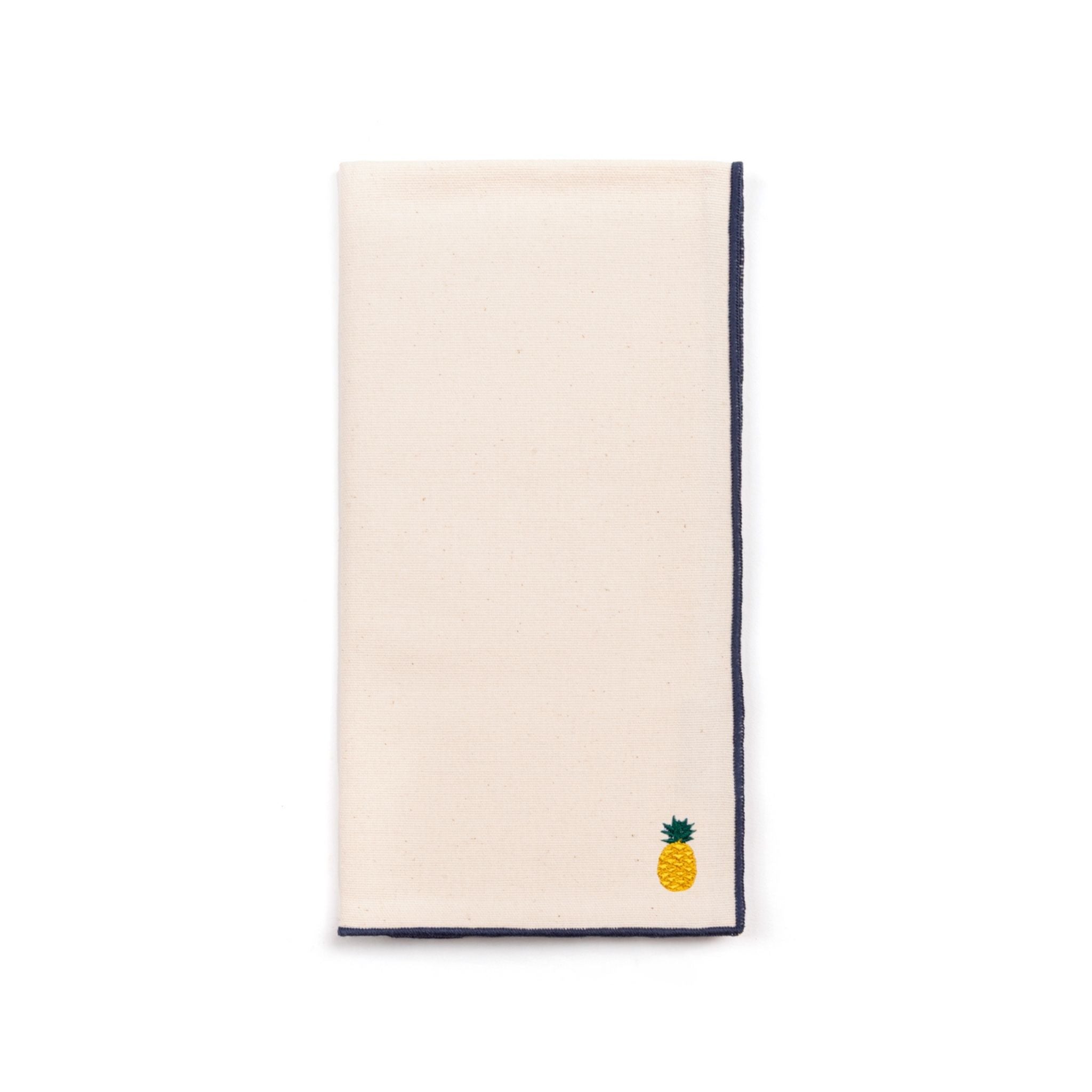 Ecru Nazaré napkins with fruit embroidery