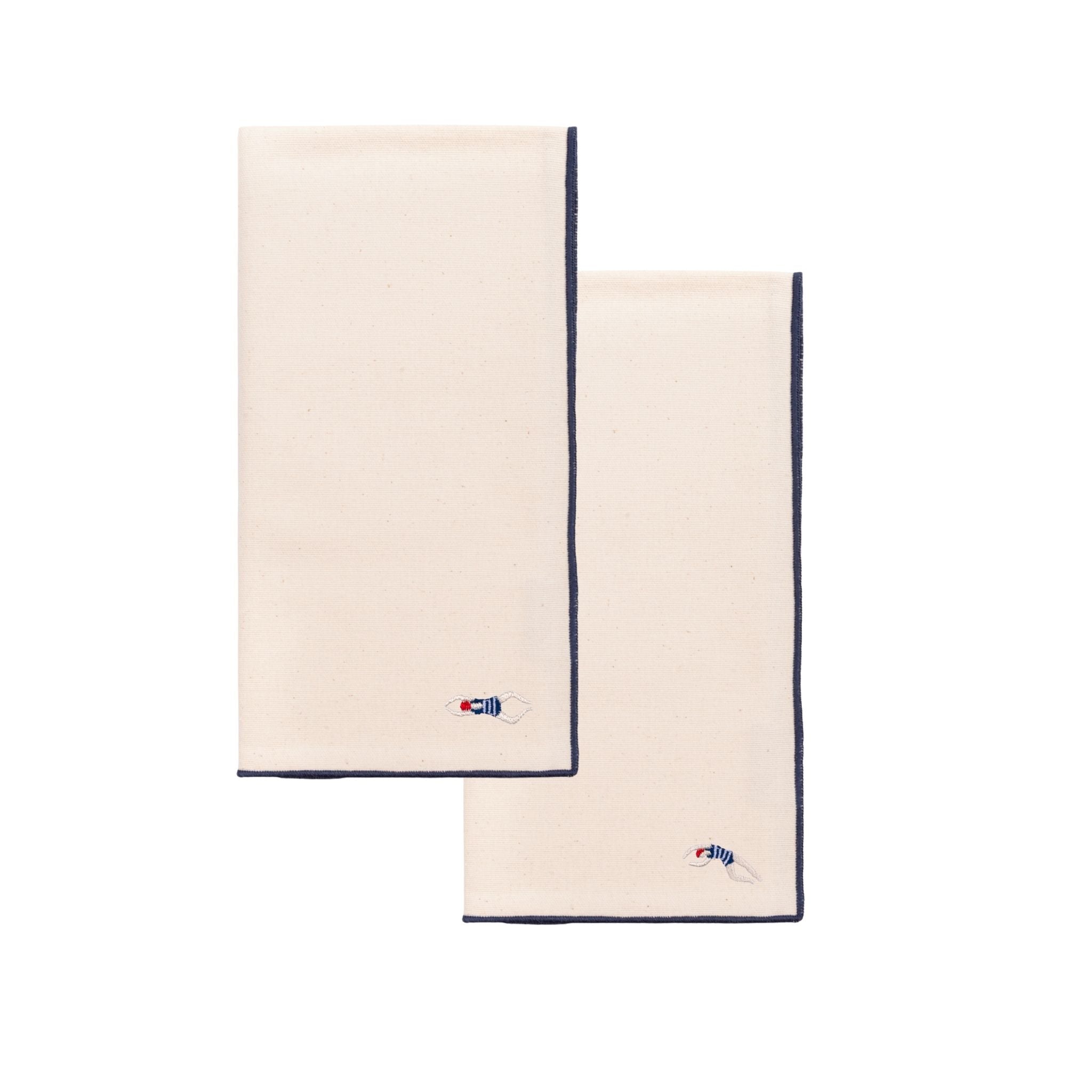 Ecru Nazaré napkins with retro embroidery - Torres Novas