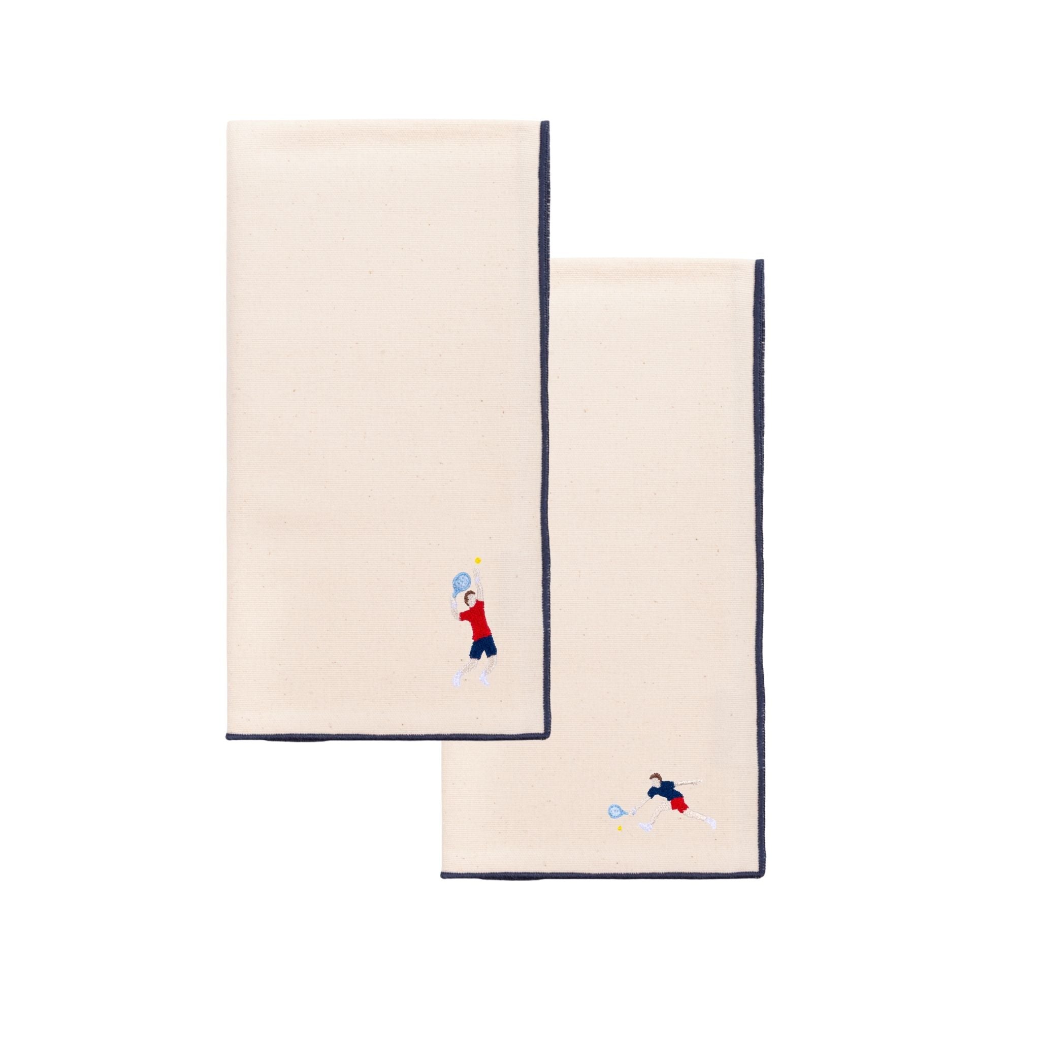 Ecru Nazaré napkins with retro embroidery - Torres Novas