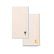 Ecru Nazaré napkins with easter embroidery - Torres Novas
