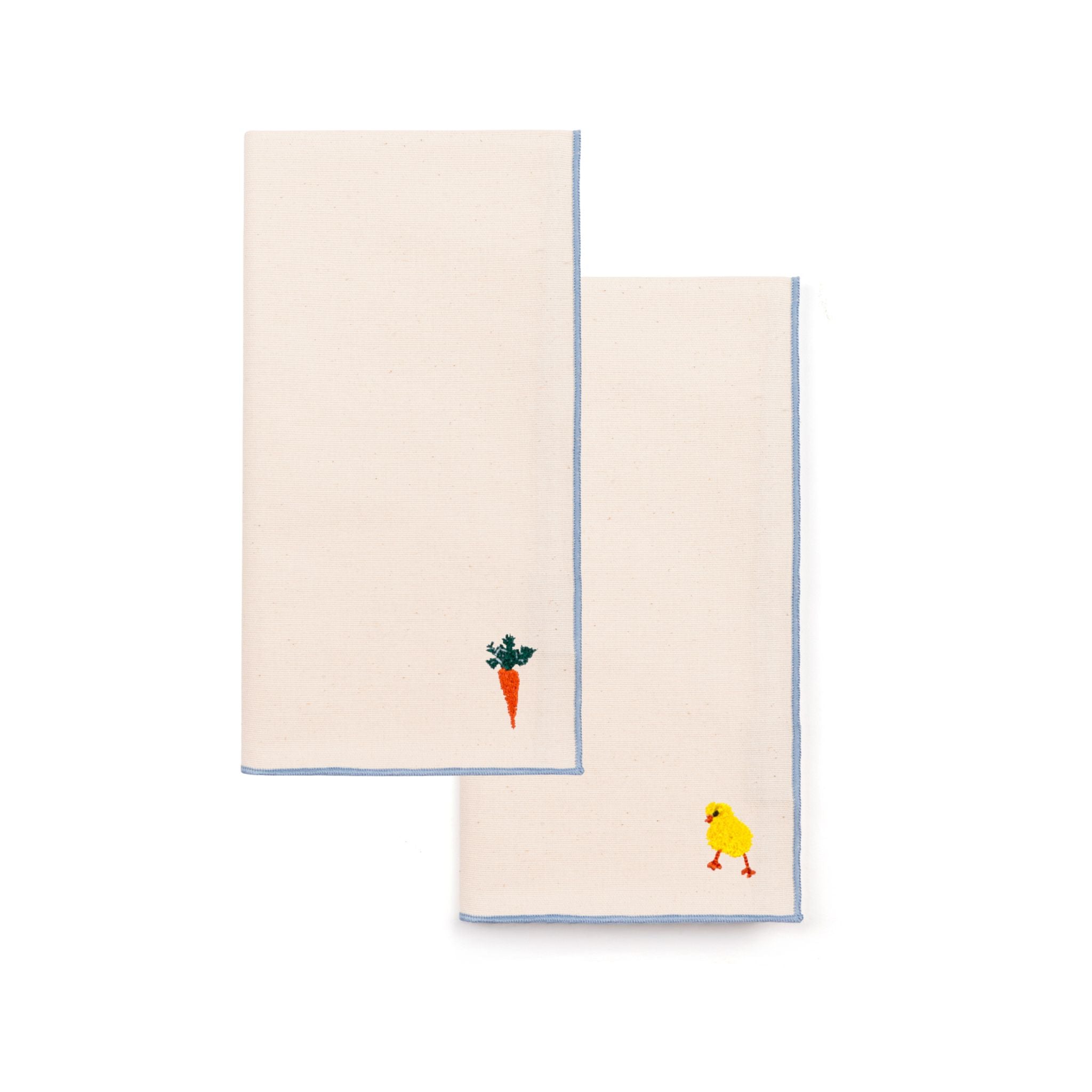 Ecru Nazaré napkins with easter embroidery - Torres Novas