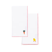 White Nazaré napkins with easter embroidery - Torres Novas