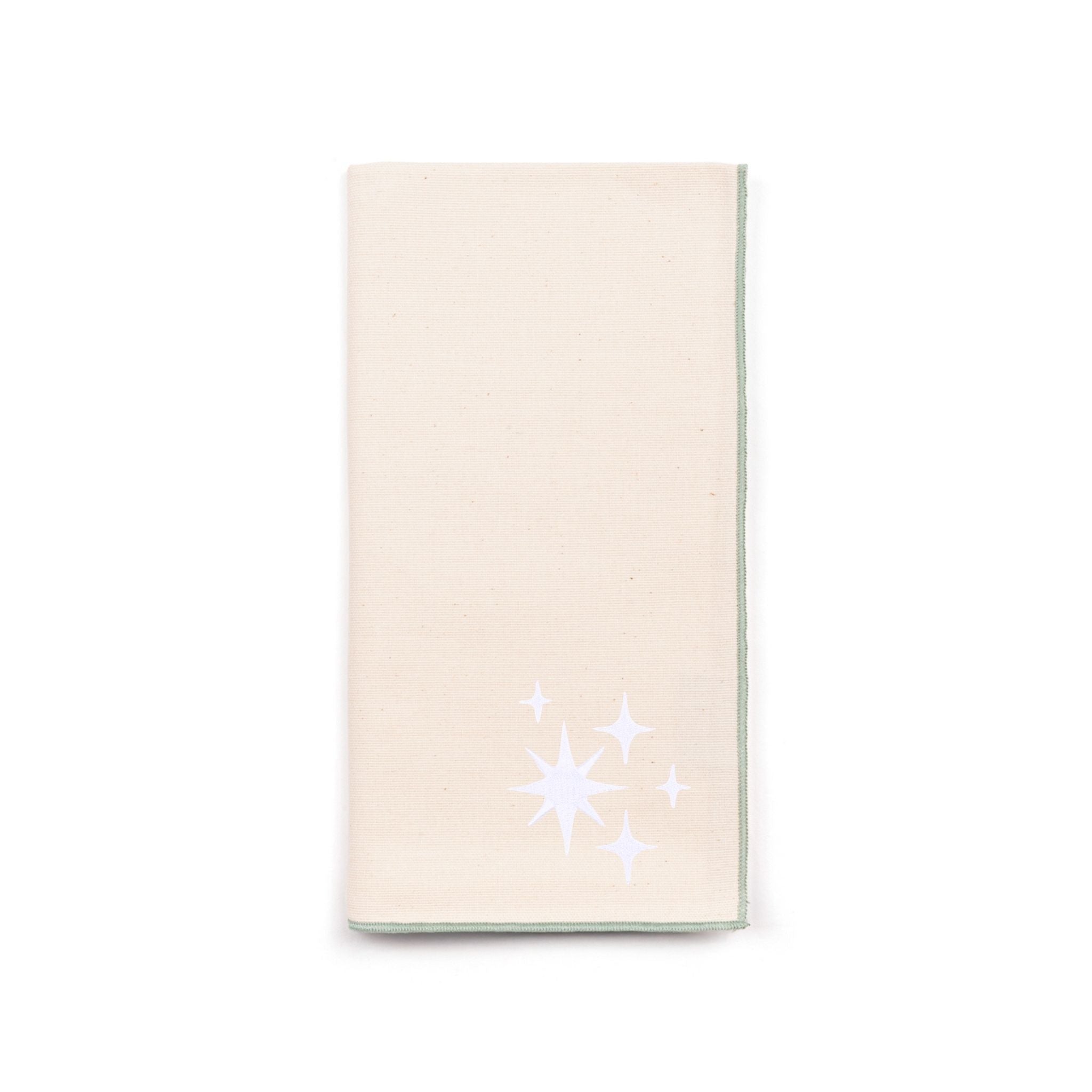 Ecru Nazaré napkins with stars embroidery