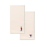 Ecru Nazaré napkins with retro embroidery - Torres Novas