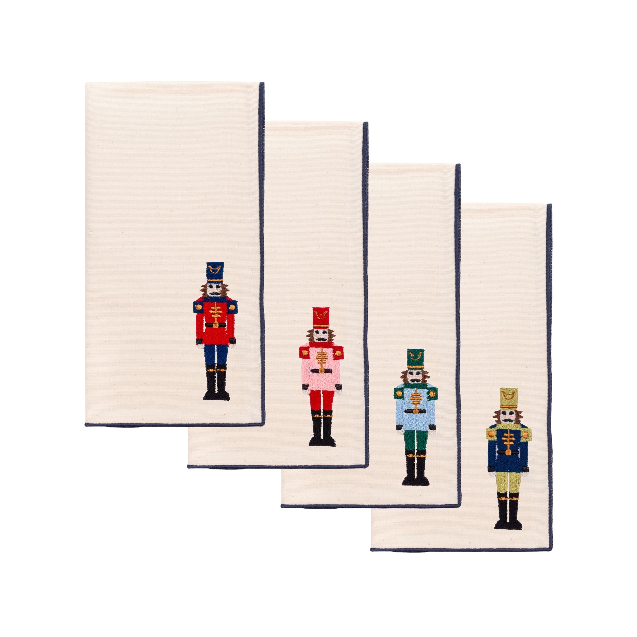 Ecru Nazaré napkins with nutcracker embroidery - Torres Novas