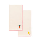 Ecru Nazaré napkins with easter embroidery - Torres Novas