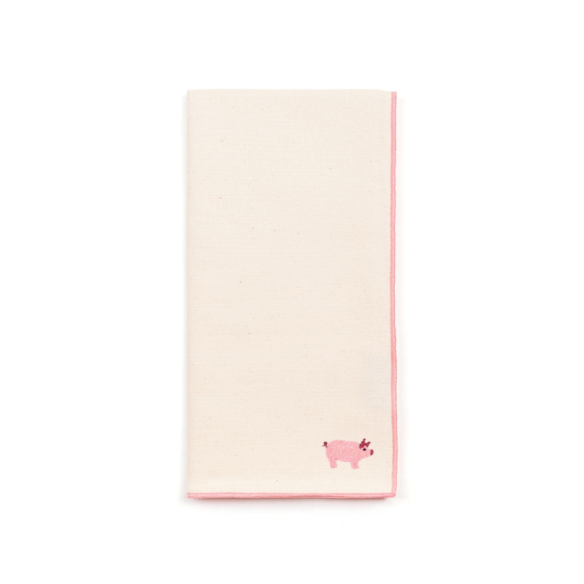 Ecru Nazaré napkins with farm embroidery - Torres Novas