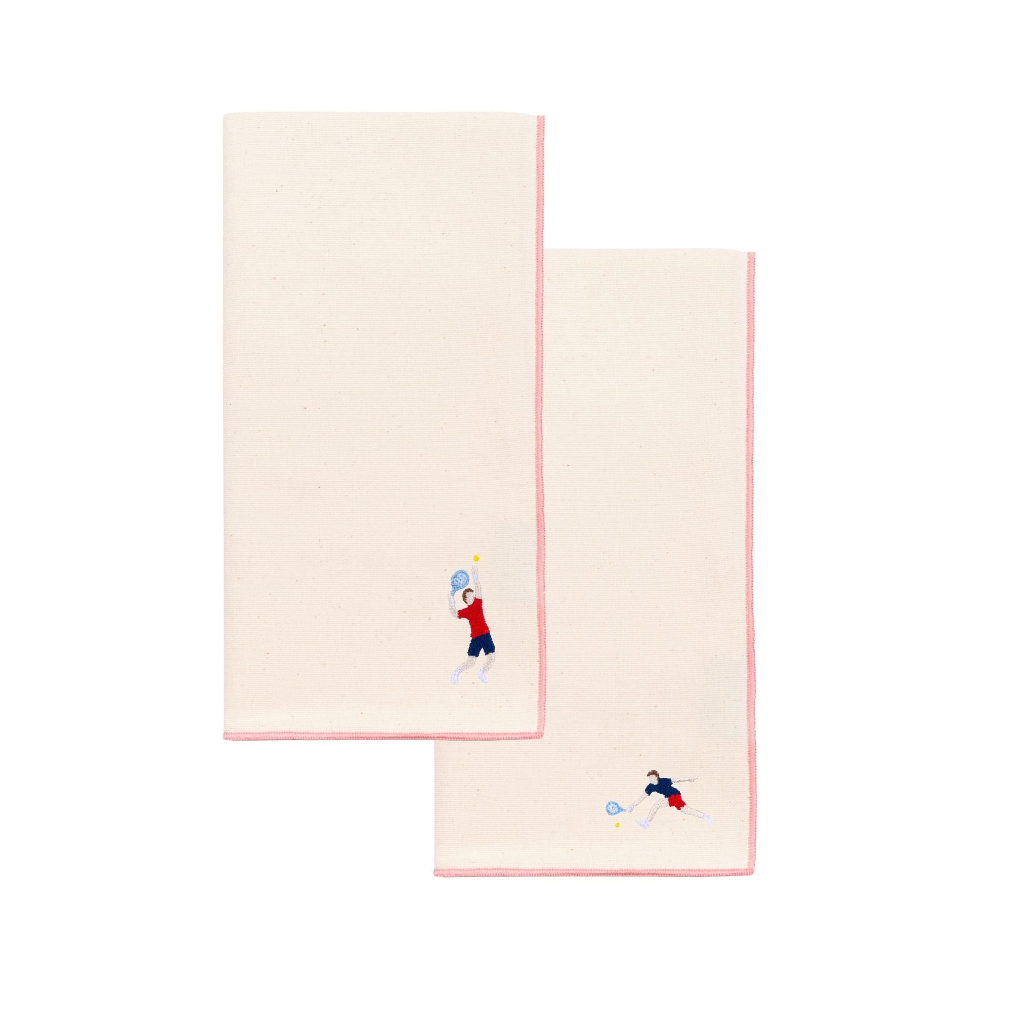 Ecru Nazaré napkins with retro embroidery - Torres Novas