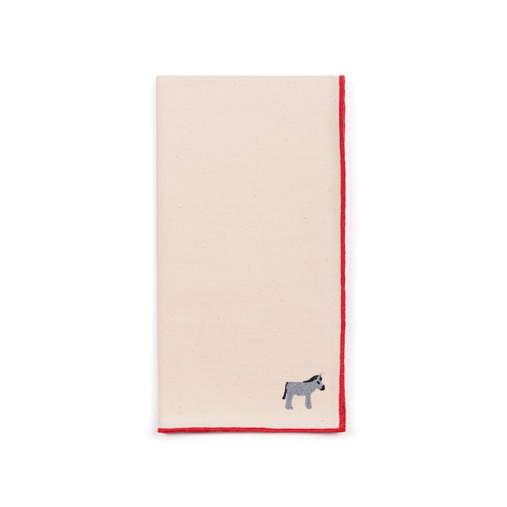 Ecru Nazaré napkins with farm embroidery - Torres Novas