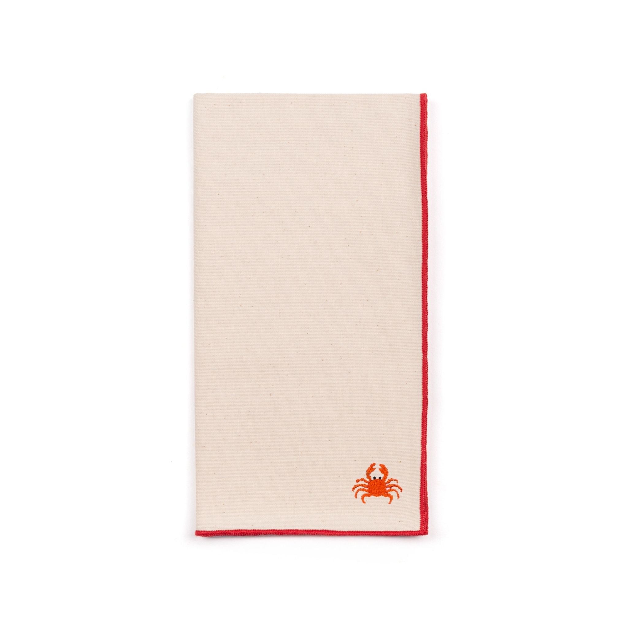 Ecru Nazaré napkins with summer embroidery