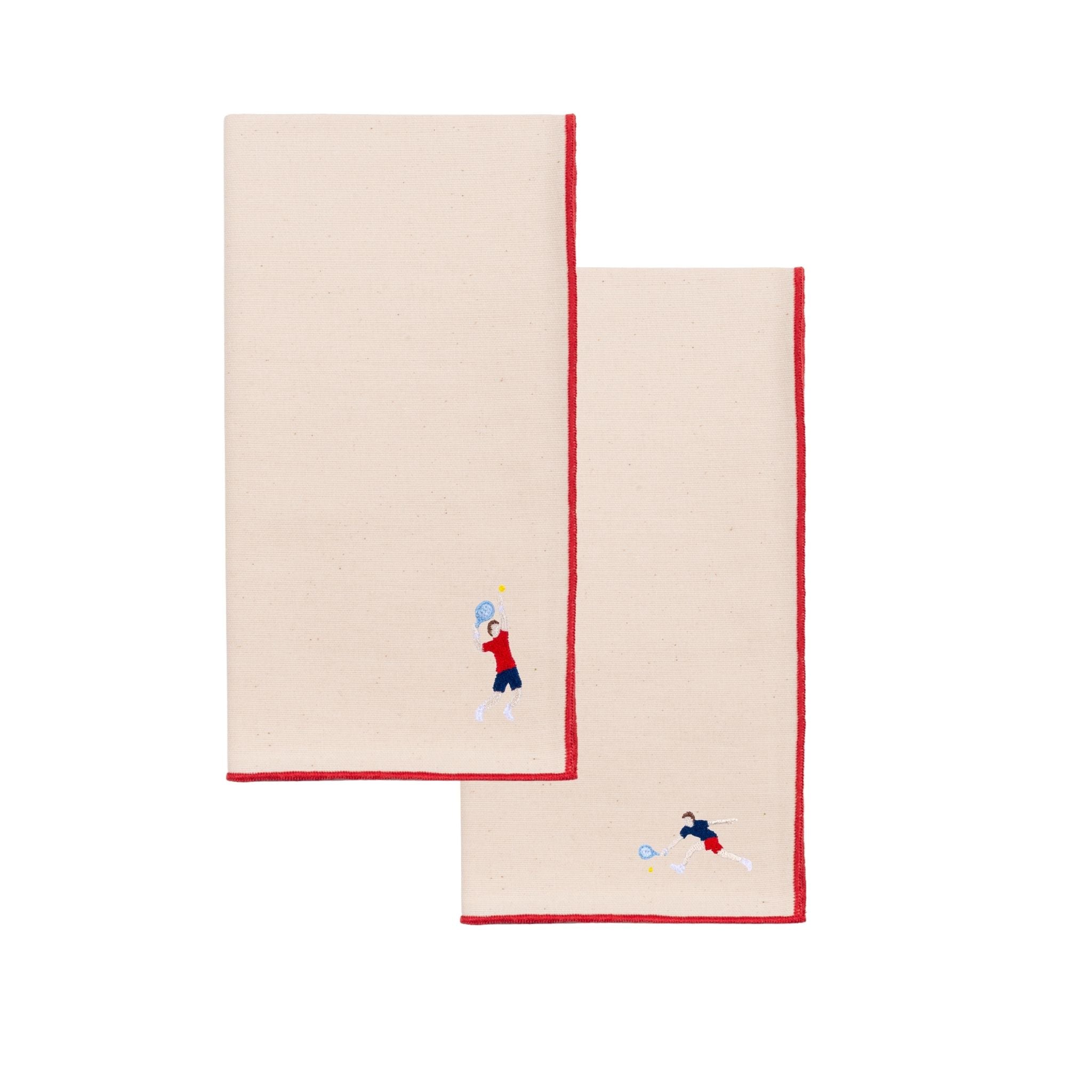 Ecru Nazaré napkins with retro embroidery - Torres Novas