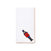 White Nazaré napkins with nutcracker embroidery - Torres Novas