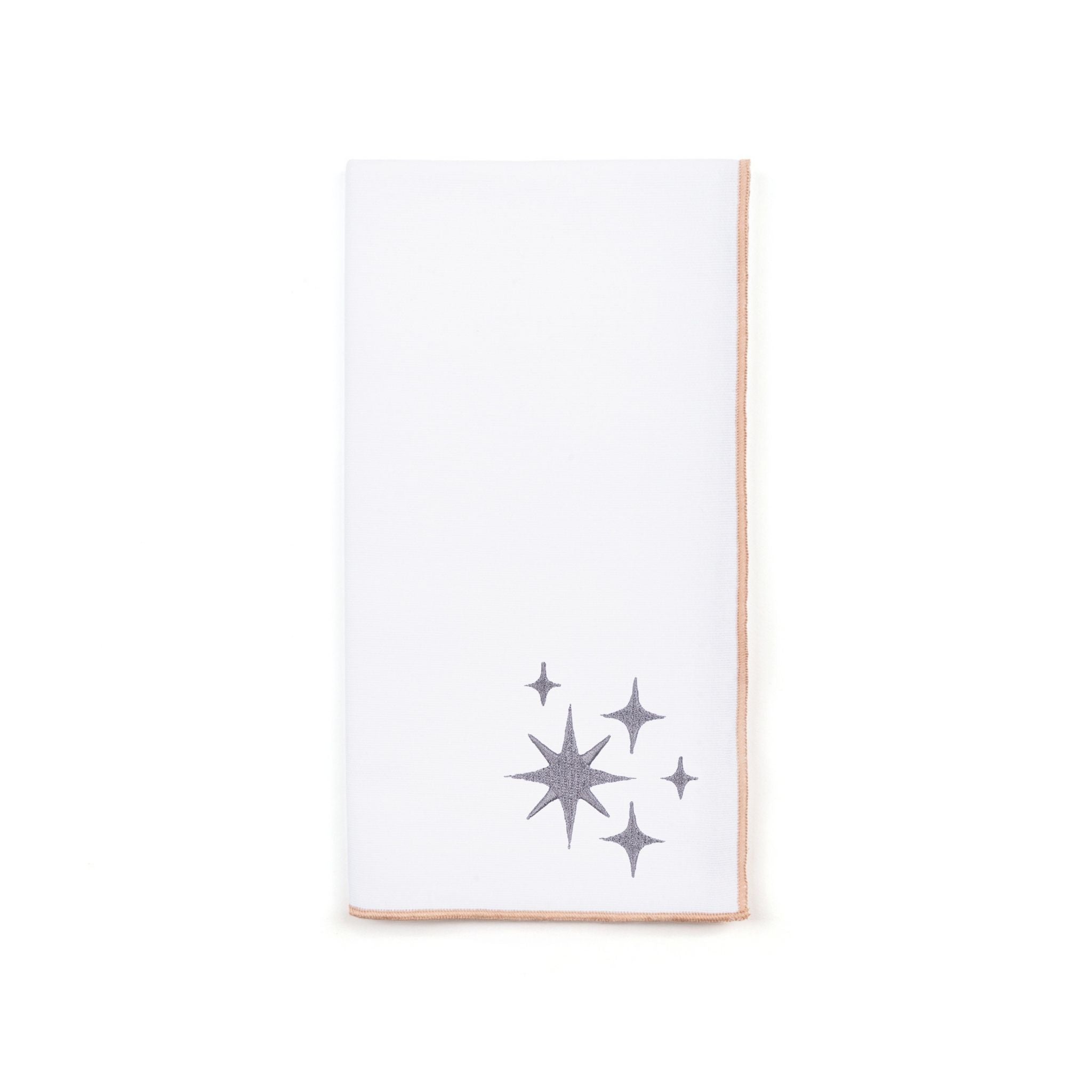 White Nazaré napkins with stars embroidery - Torres Novas