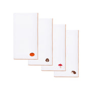 White Nazaré napkins with autumn embroidery