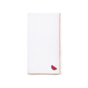 White Nazaré napkins with fruit embroidery - Torres Novas