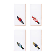 White Nazaré napkins with nutcracker embroidery - Torres Novas