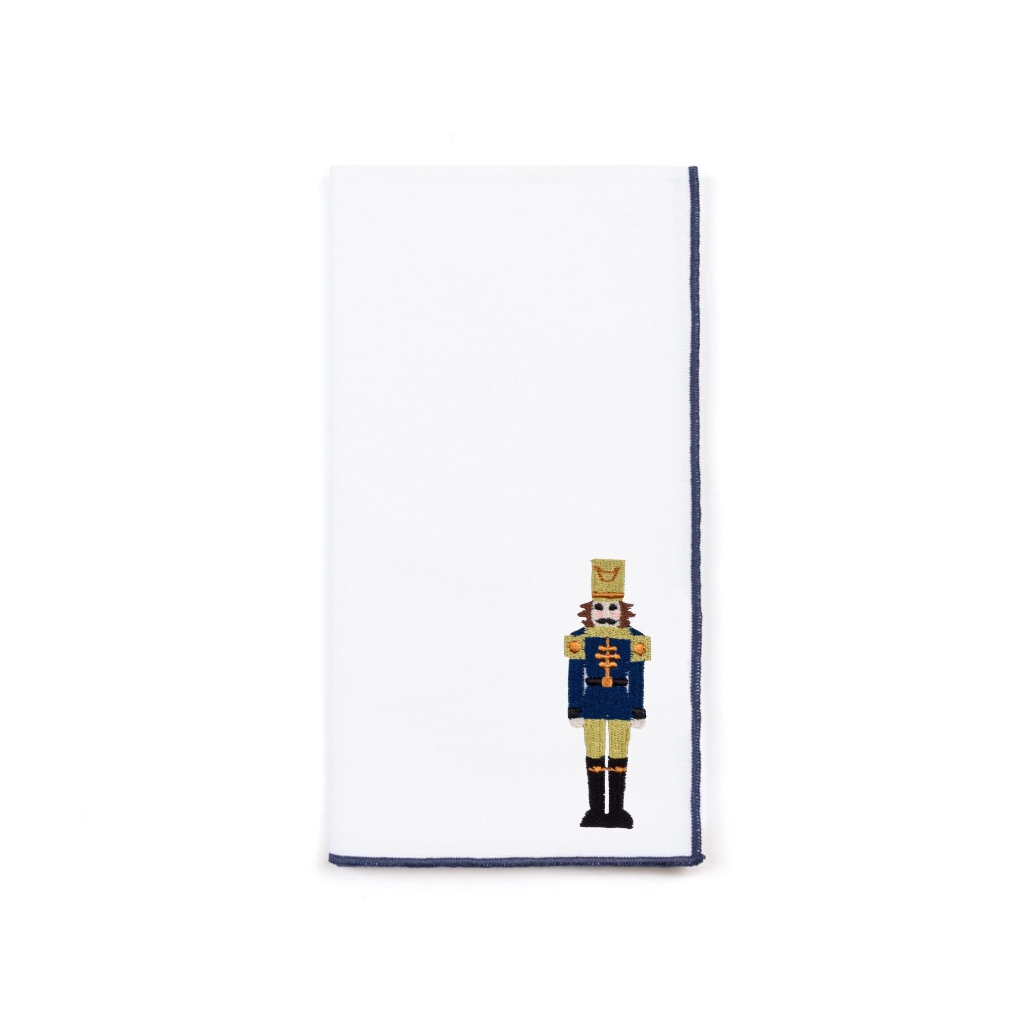White Nazaré napkins with nutcracker embroidery - Torres Novas