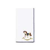 White Nazaré napkins with horse embroidery - Torres Novas