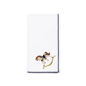 White Nazaré napkins with horse embroidery - Torres Novas