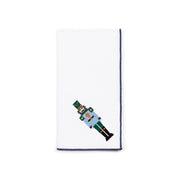 White Nazaré napkins with nutcracker embroidery - Torres Novas