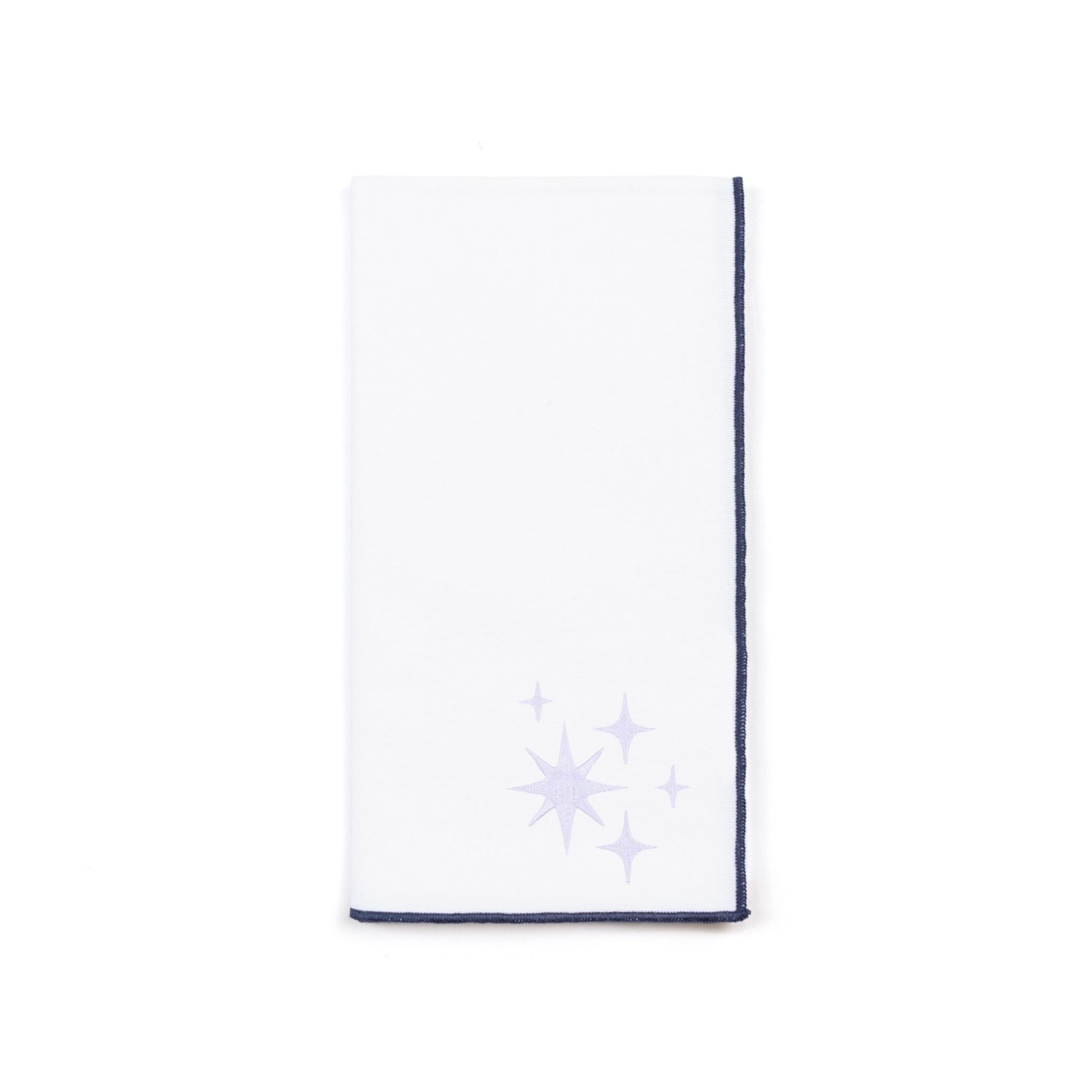 White Nazaré napkins with stars embroidery - Torres Novas