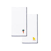 White Nazaré napkins with easter embroidery - Torres Novas