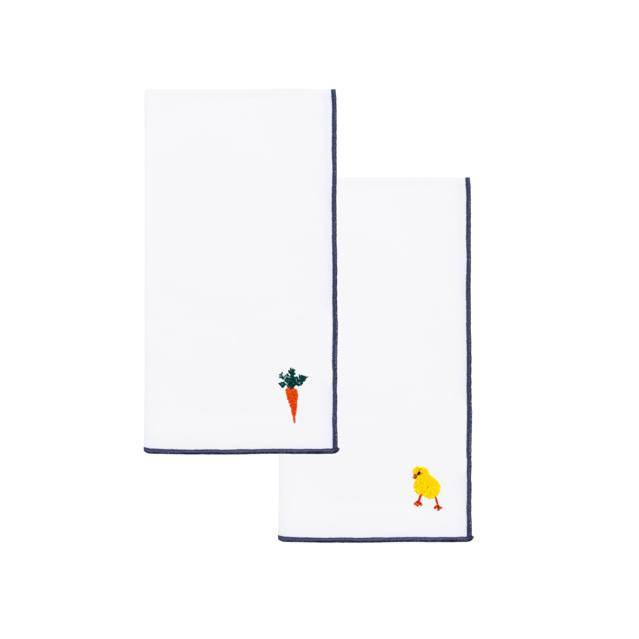 White Nazaré napkins with easter embroidery - Torres Novas