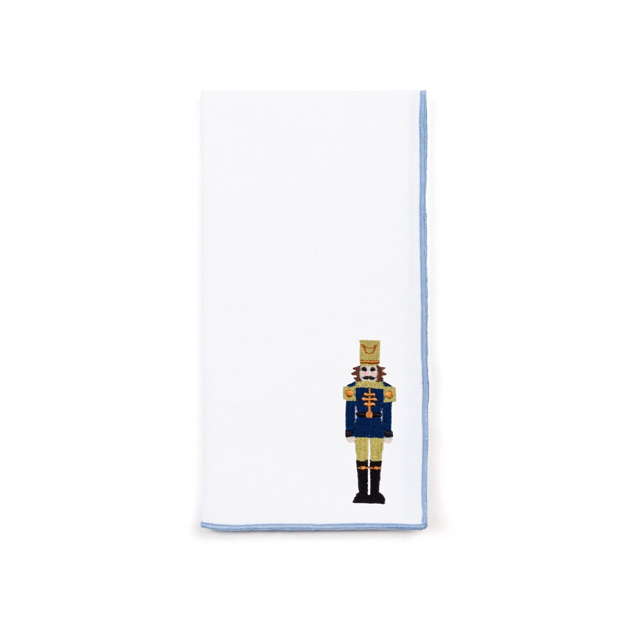 White Nazaré napkins with nutcracker embroidery - Torres Novas