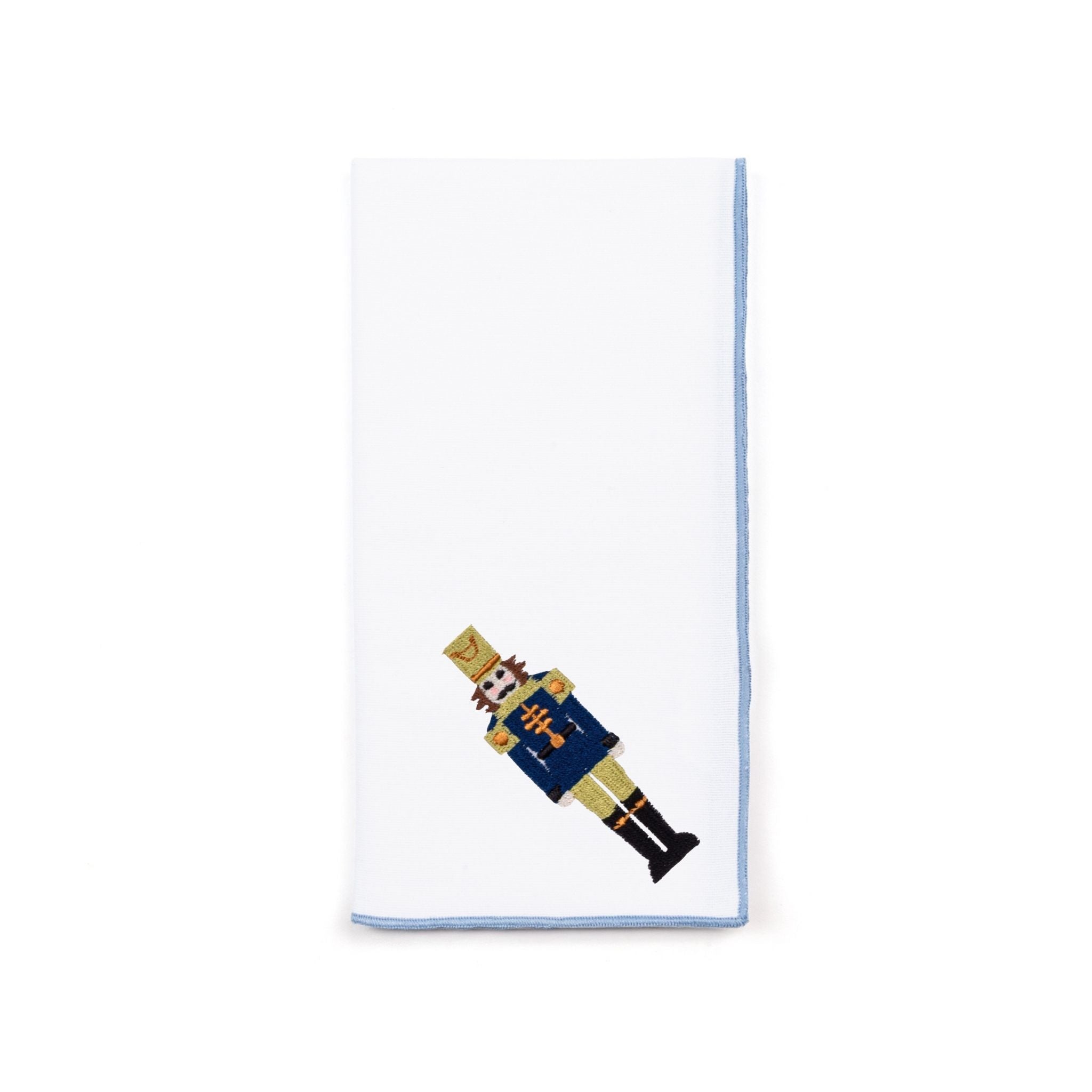 White Nazaré napkins with nutcracker embroidery - Torres Novas