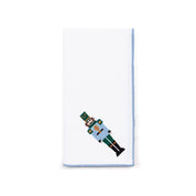 White Nazaré napkins with nutcracker embroidery - Torres Novas