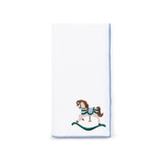 White Nazaré napkins with horse embroidery - Torres Novas