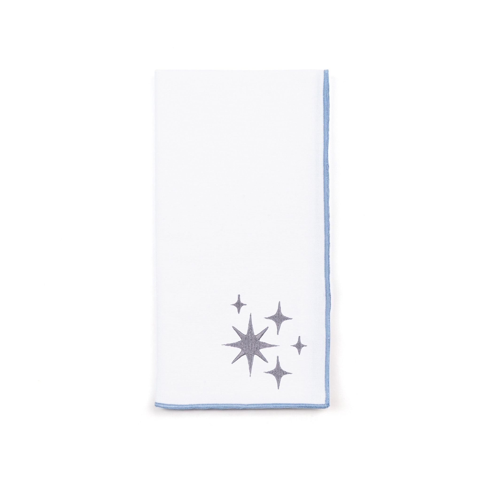 White Nazaré napkins with stars embroidery - Torres Novas