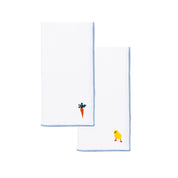 White Nazaré napkins with easter embroidery - Torres Novas