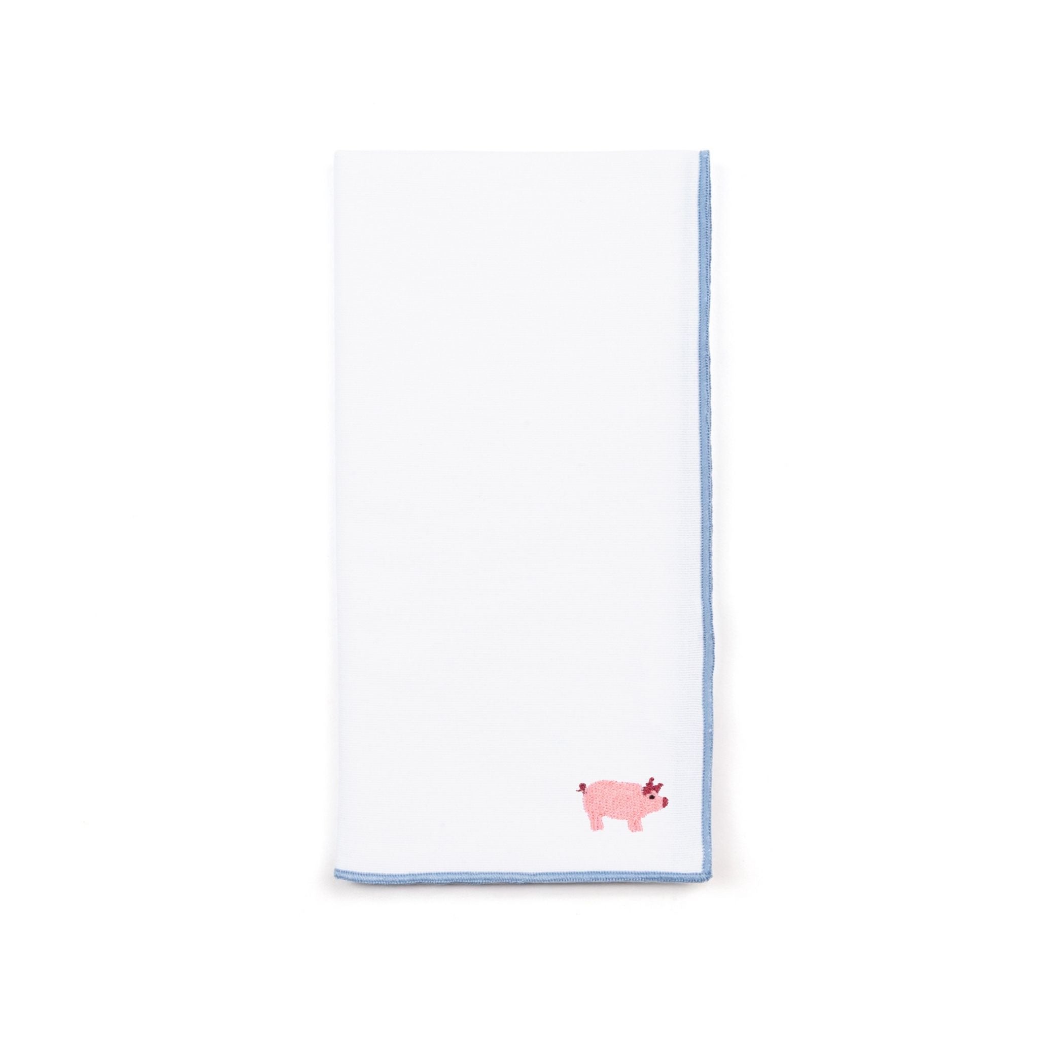 White Nazaré napkins with farm embroidery - Torres Novas