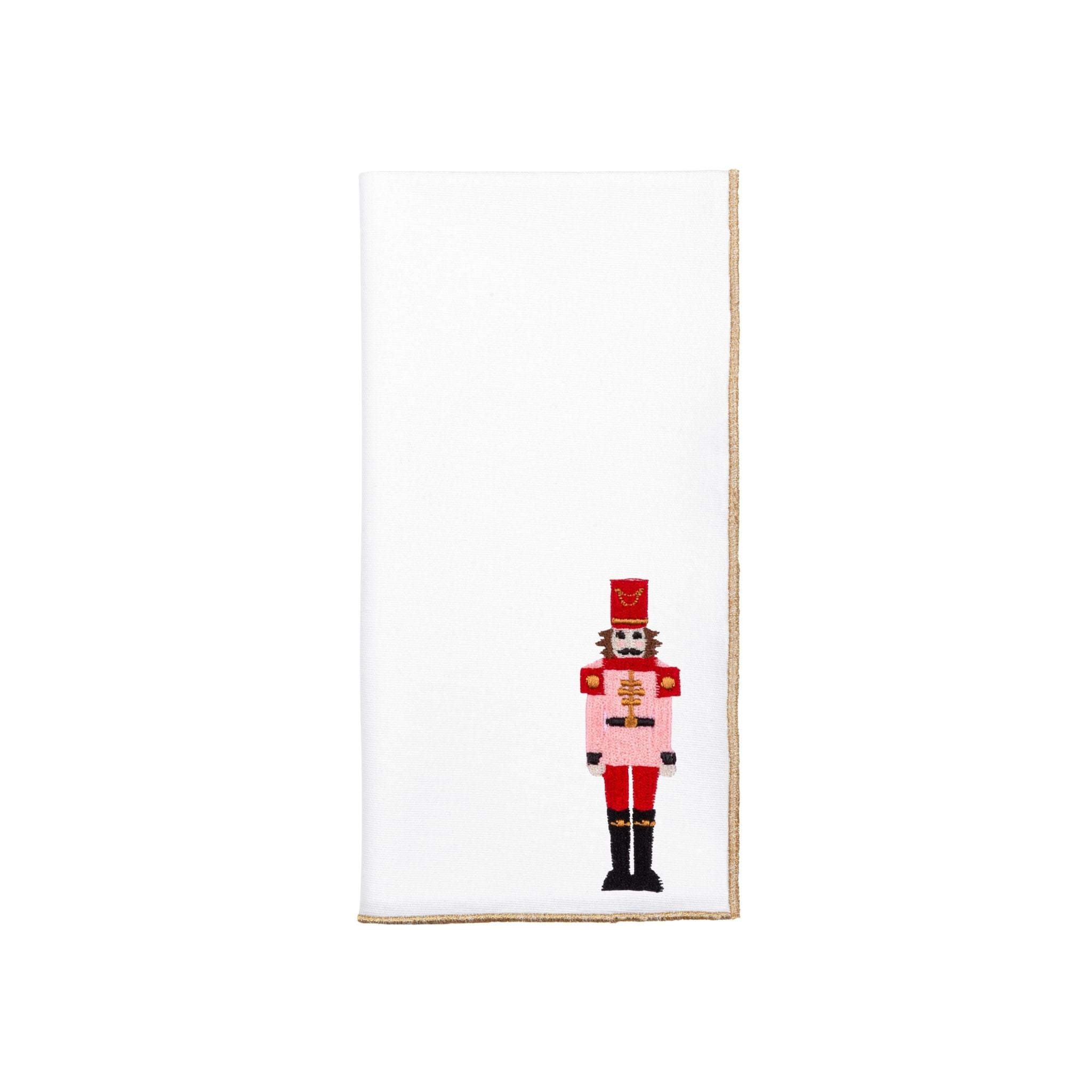 White Nazaré napkins with nutcracker embroidery - Torres Novas