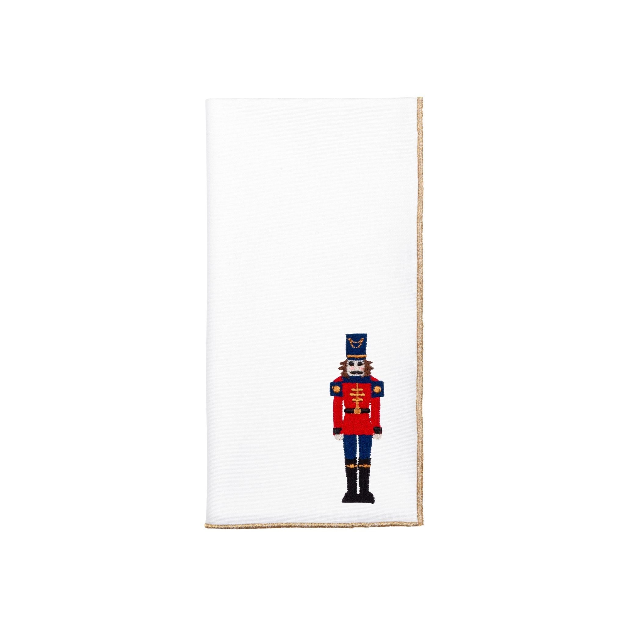 White Nazaré napkins with nutcracker embroidery - Torres Novas