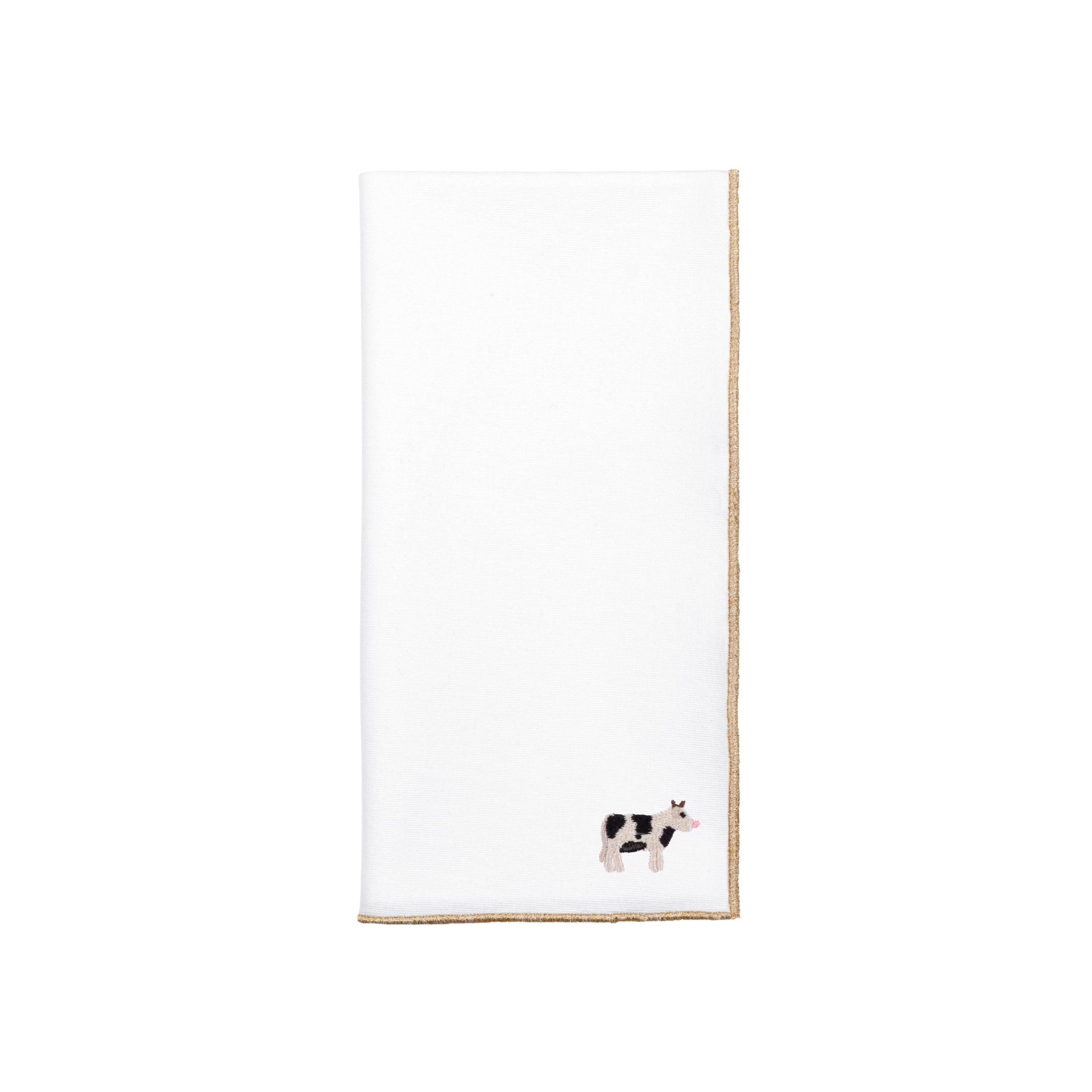 White Nazaré napkins with farm embroidery - Torres Novas