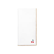 White Nazaré napkins with fruit embroidery - Torres Novas