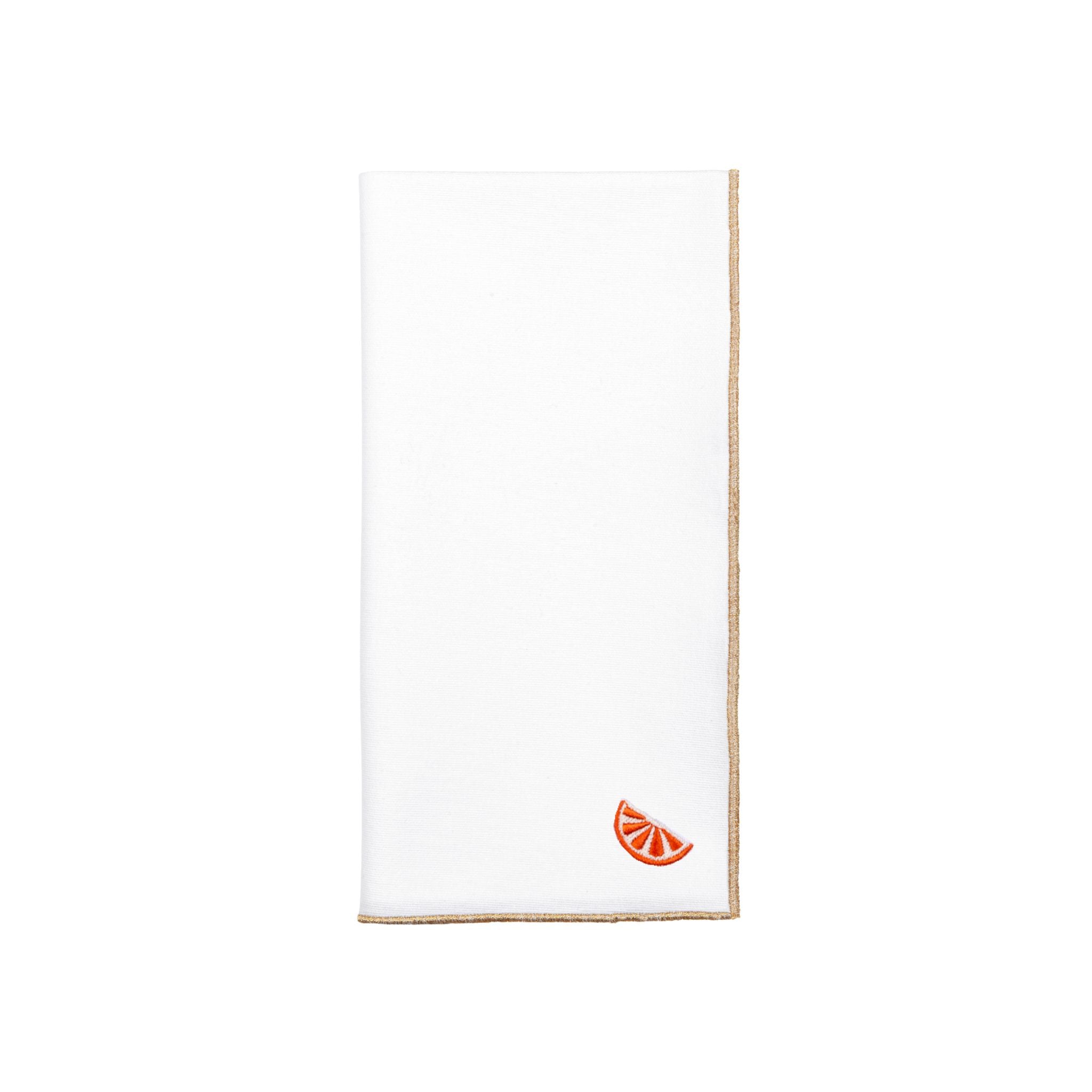 White Nazaré napkins with fruit embroidery - Torres Novas
