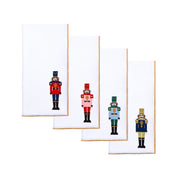 White Nazaré napkins with nutcracker embroidery - Torres Novas
