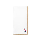 White Nazaré napkins with retro embroidery - Torres Novas