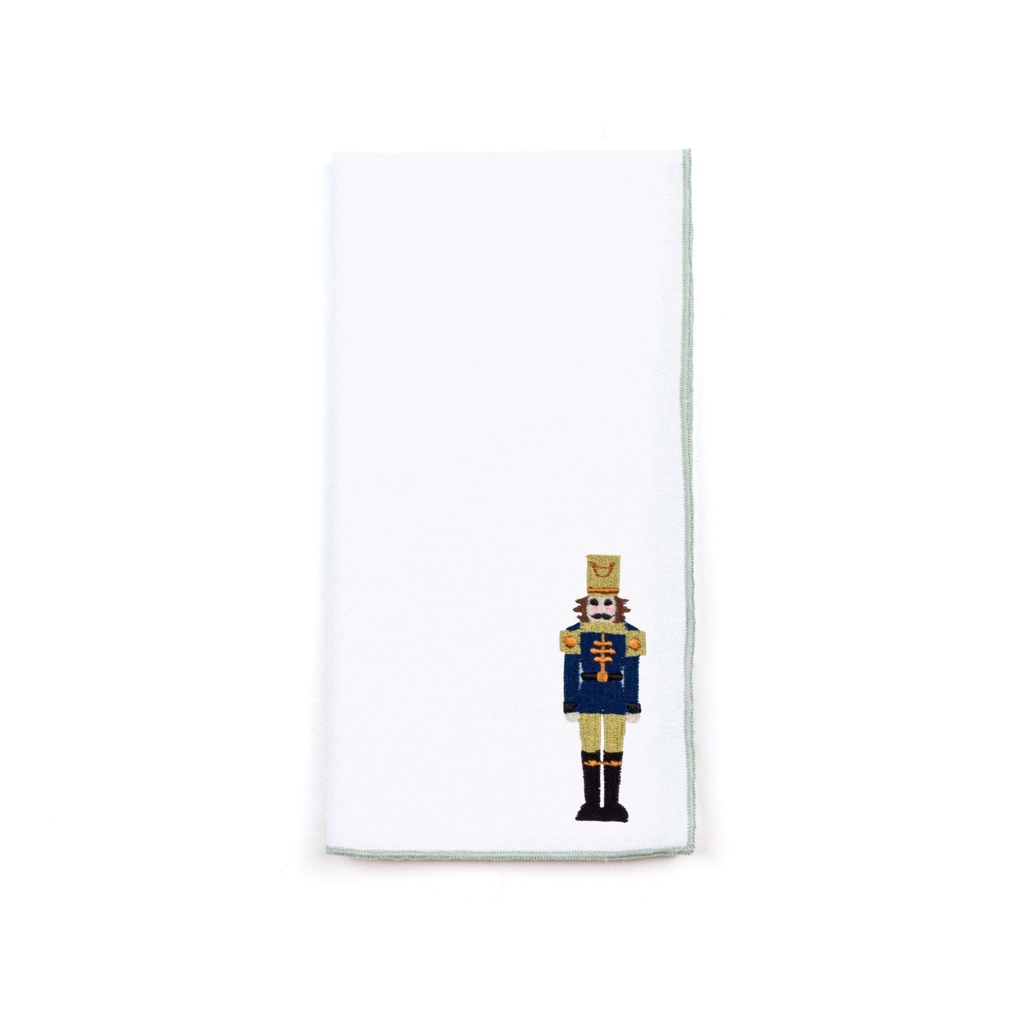 White Nazaré napkins with nutcracker embroidery - Torres Novas