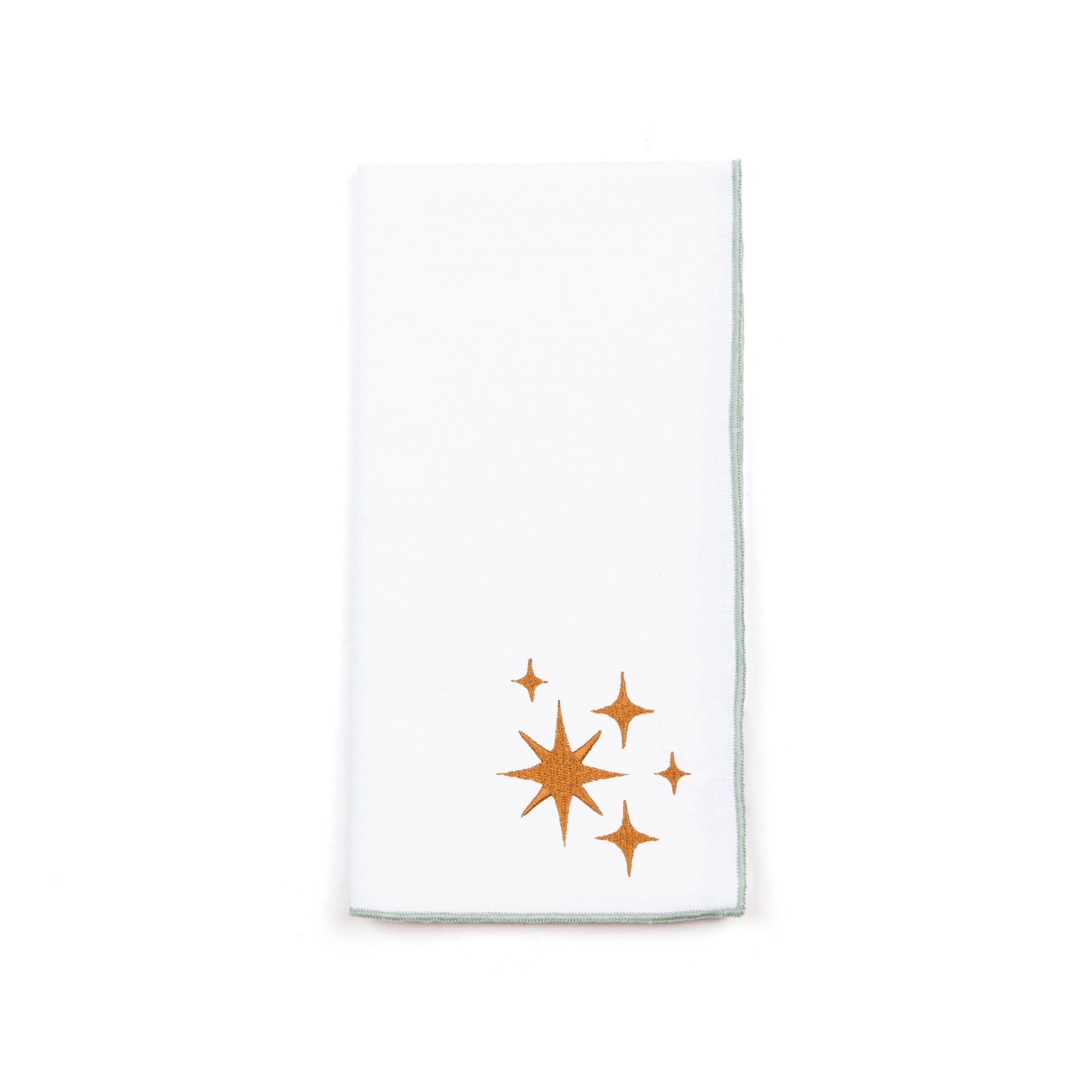 White Nazaré napkins with stars embroidery - Torres Novas