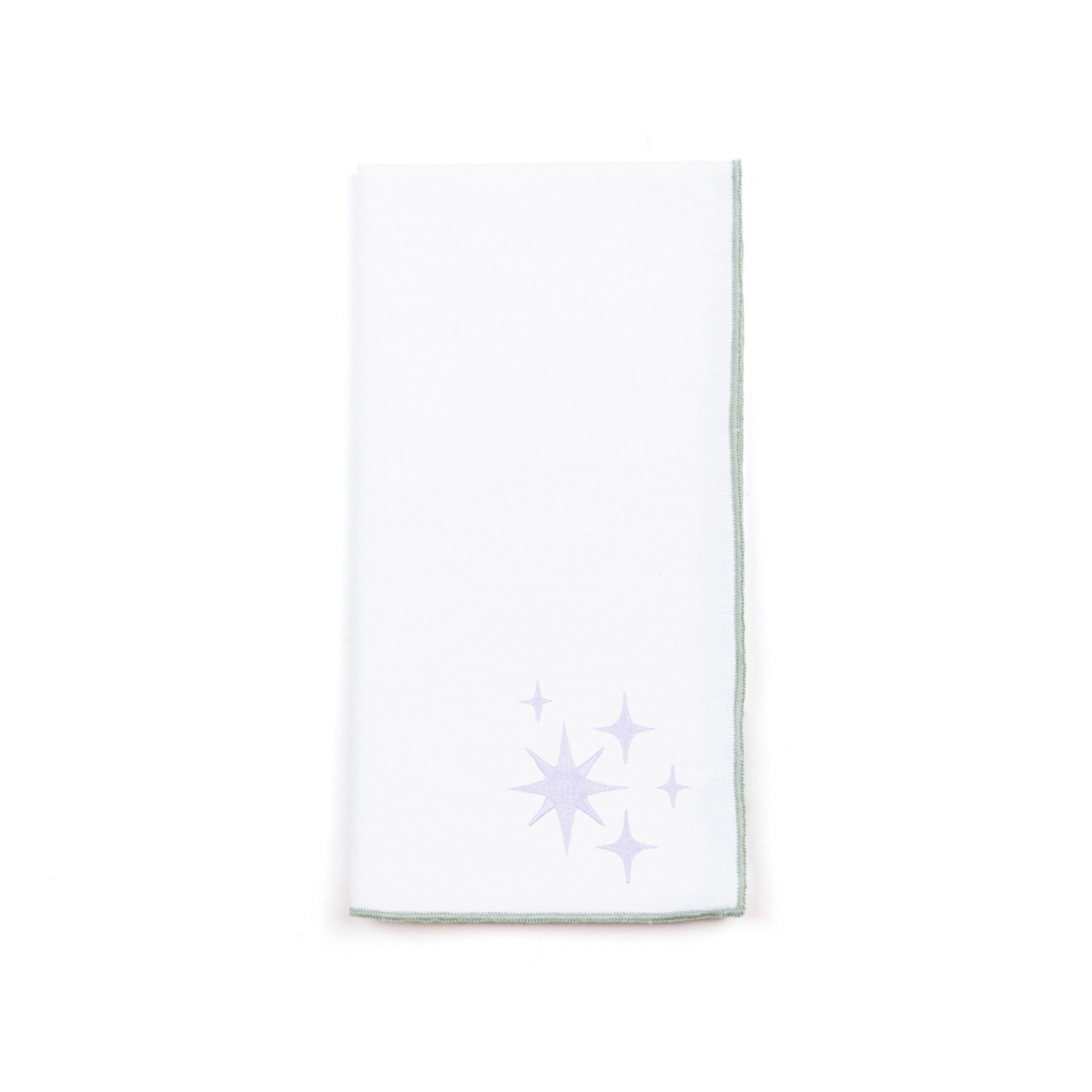 White Nazaré napkins with stars embroidery - Torres Novas