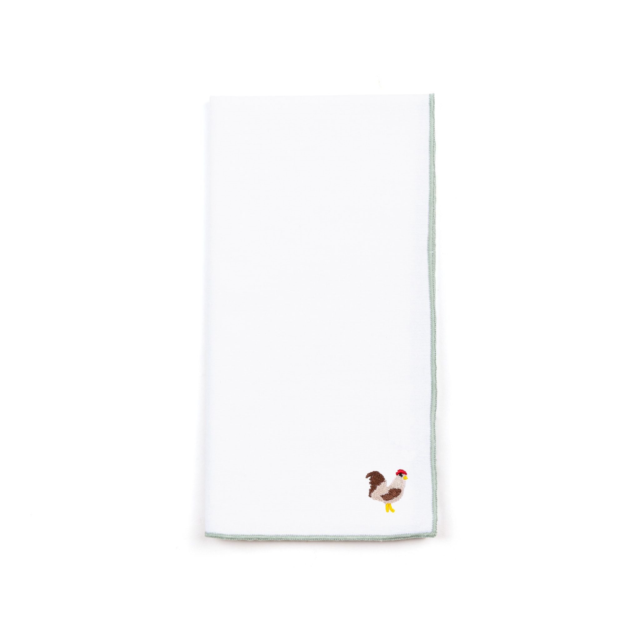 White Nazaré napkins with farm embroidery - Torres Novas