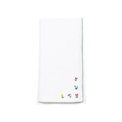 Nazaré white napkins with flower embroidery